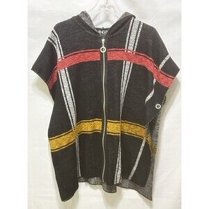 Angel Womens‎ 1 Full Zip Hooded Pancho NWT